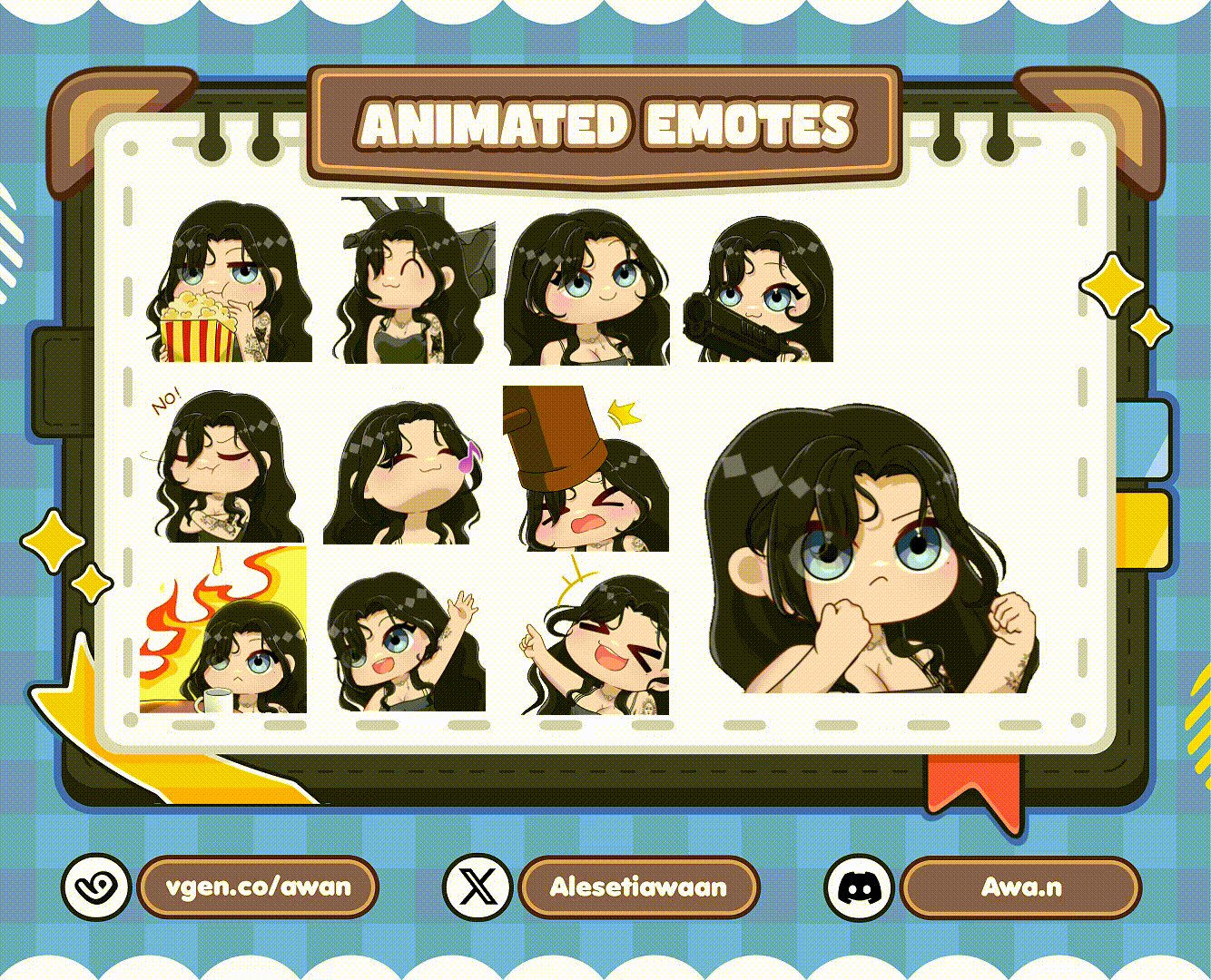 Emotes by awan
